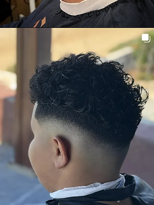 coupe réalisée à domicile en extérieur