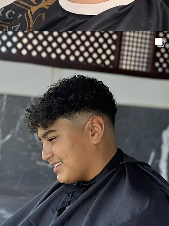 Coupe bouclée avec dégradé, publiée sur Instagram